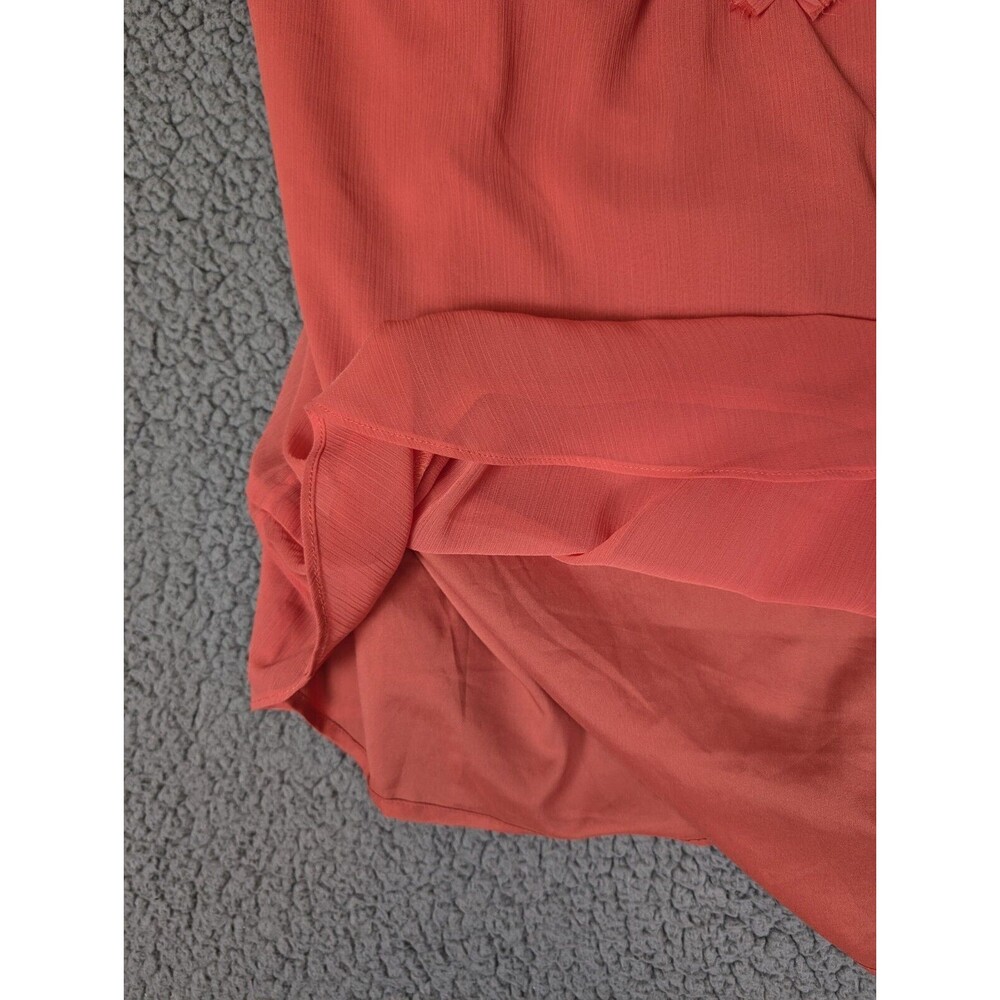 Banana Republic Tank Top Woven Macrame Size M Red Lightweight Spaghetti Straps - Picture 8 of 12